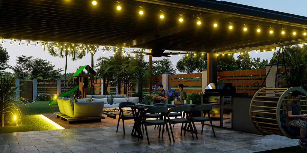 outdoor patio lighting ideas